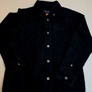 Classic Black Long Sleeve Shirt BOYS size 5/6